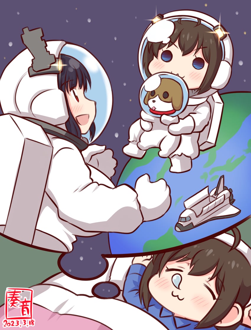 shigure and yamashiro (kantai collection) drawn by kanon_(kurogane_knights)