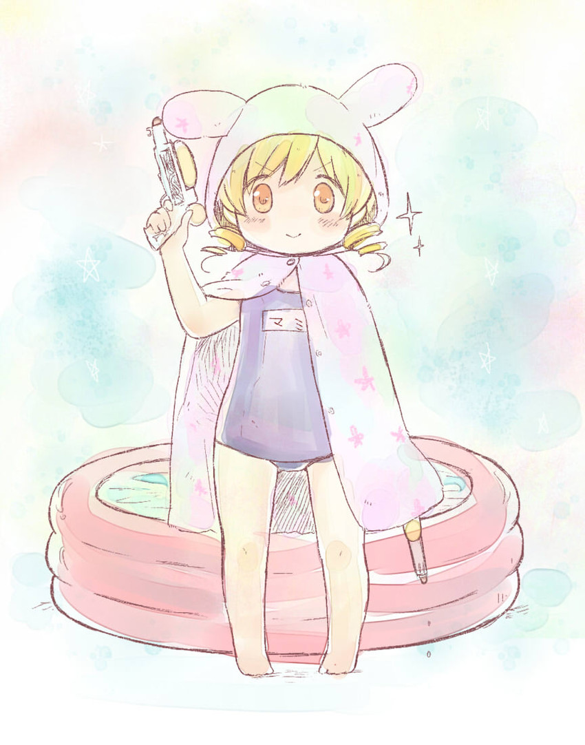 tomoe mami (mahou shoujo madoka magica) drawn by nori_senbei