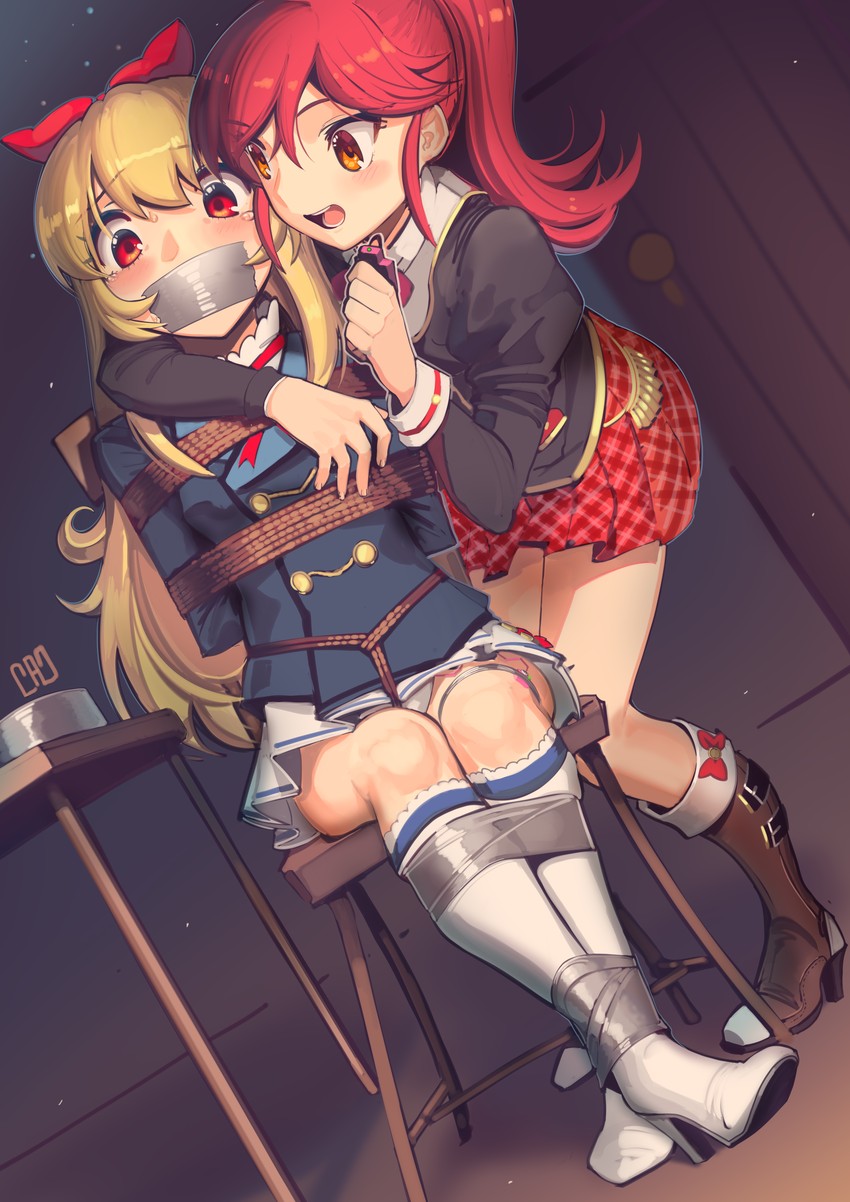 hoshimiya ichigo and otoshiro seira (aikatsu!) drawn by cad_(caddo)