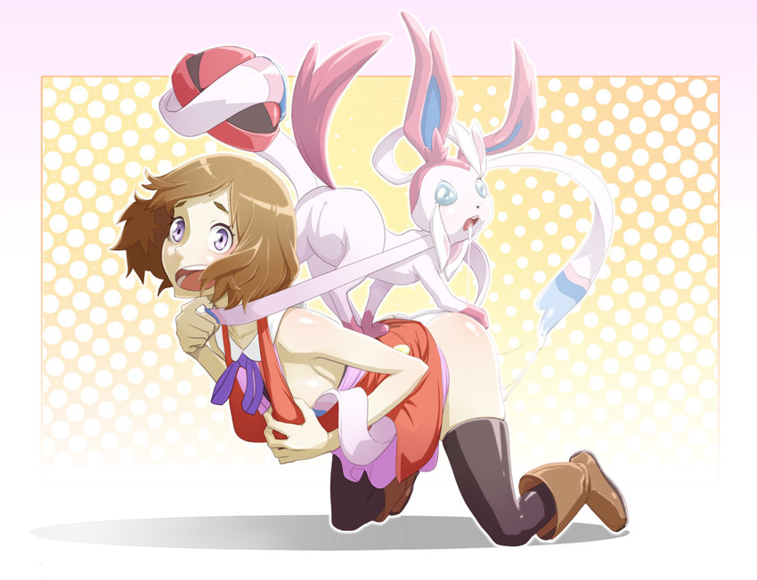 serena and sylveon (pokemon and 1 more) drawn by materclaws Betabooru 