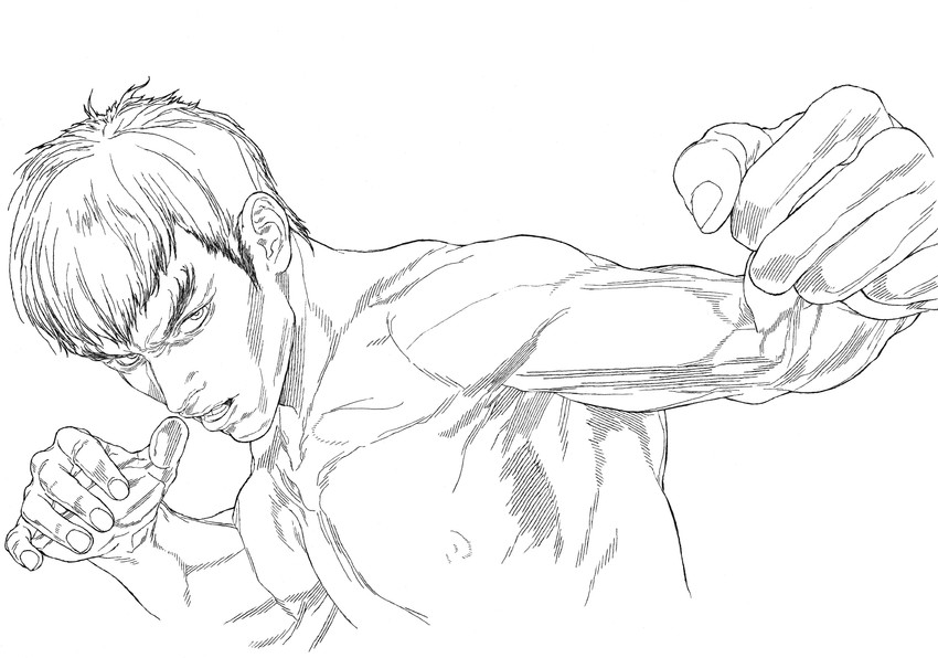 fei long (street fighter) drawn by yoshihara_motoki