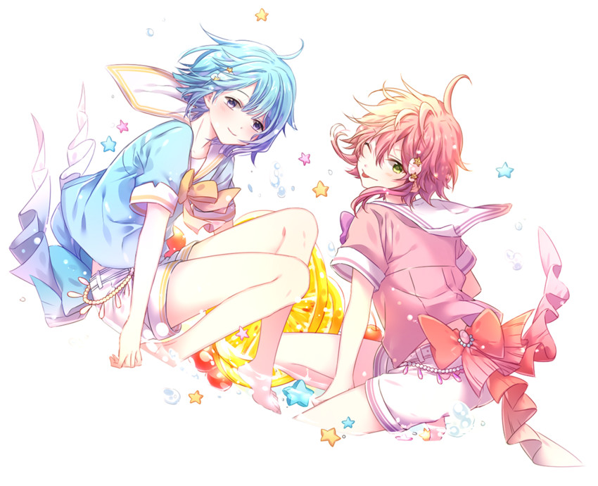 himemiya tori and shino hajime (ensemble stars!) drawn by chim