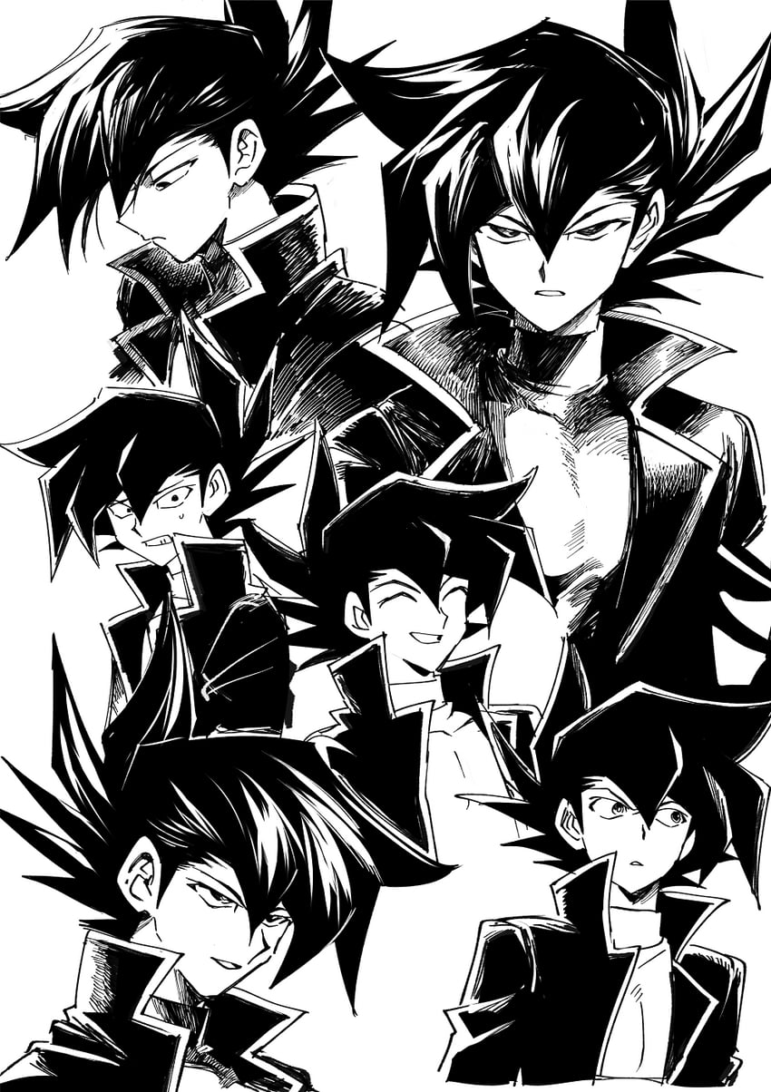manjoume jun (yu-gi-oh! and 1 more) drawn by aoki_(fumomo)