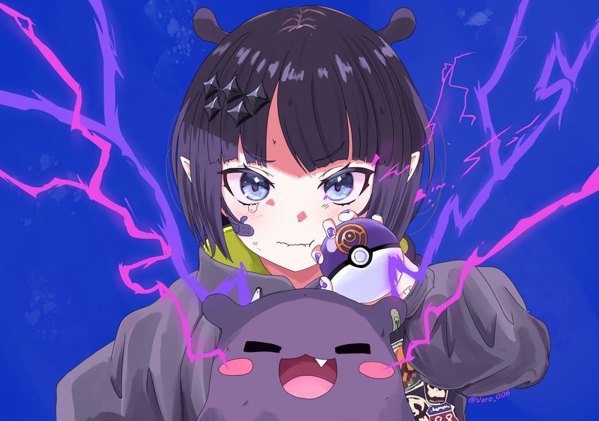 ninomae ina'nis and takodachi (pokemon and 5 more) drawn by varo_006