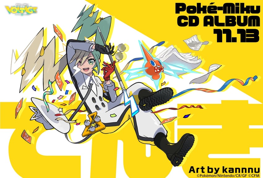hatsune miku, rotom, and electric miku (pokemon and 2 more) drawn by siirakannu