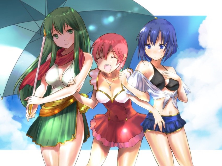 palla, catria, and est (fire emblem and 1 more) drawn by lazulia