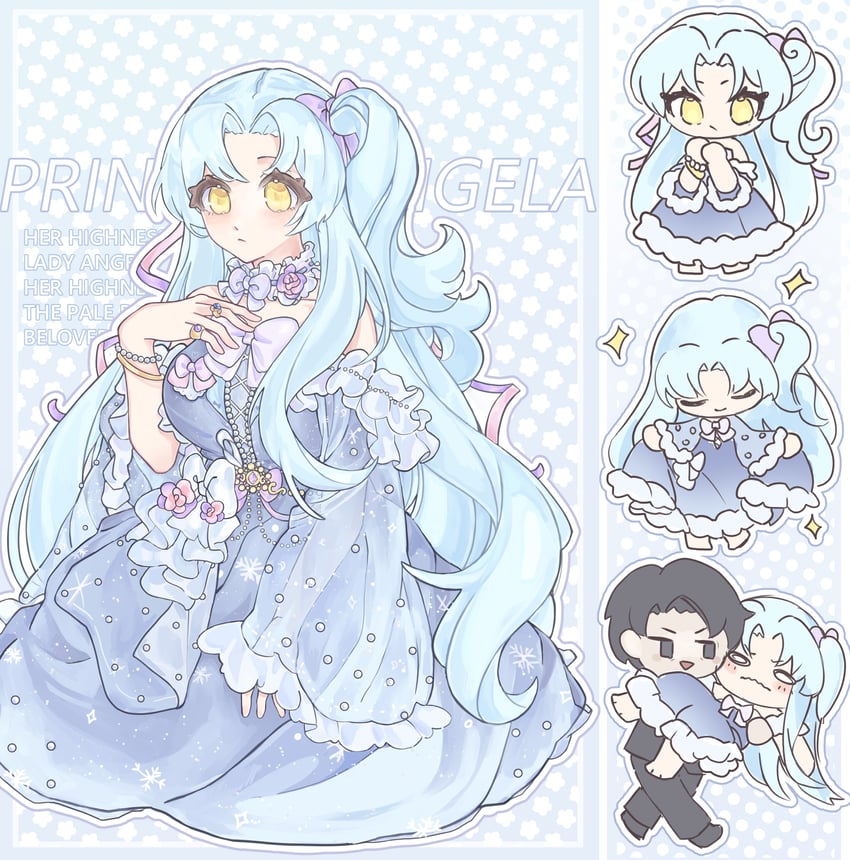 angela and roland (project moon and 1 more) drawn by kyuncat