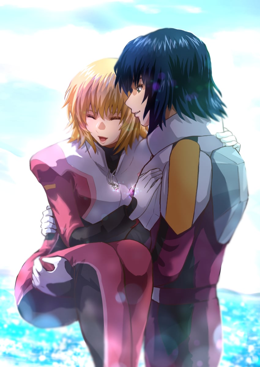 cagalli yula athha and athrun zala (gundam and 2 more) drawn by oliverb26658072