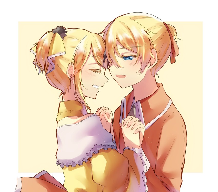 kagamine rin, kagamine len, riliane lucifen d'autriche, and allen avadonia (vocaloid and 2 more) drawn by aryuma772