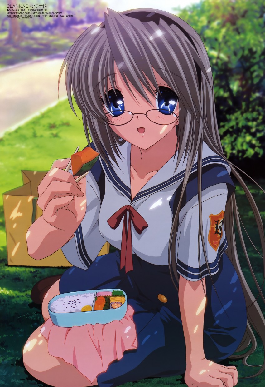 sakagami tomoyo (megami magazine and 1 more) drawn by ikeda_kazumi