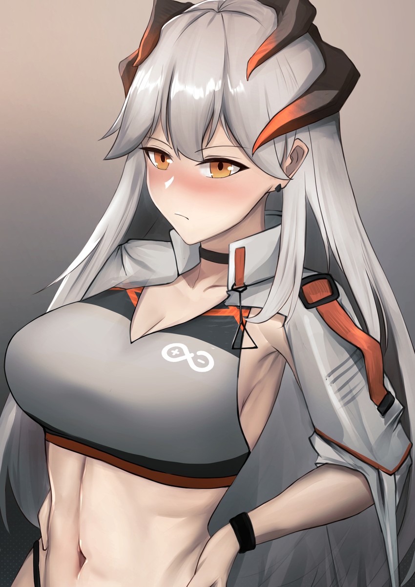 saria (arknights) drawn by krirk