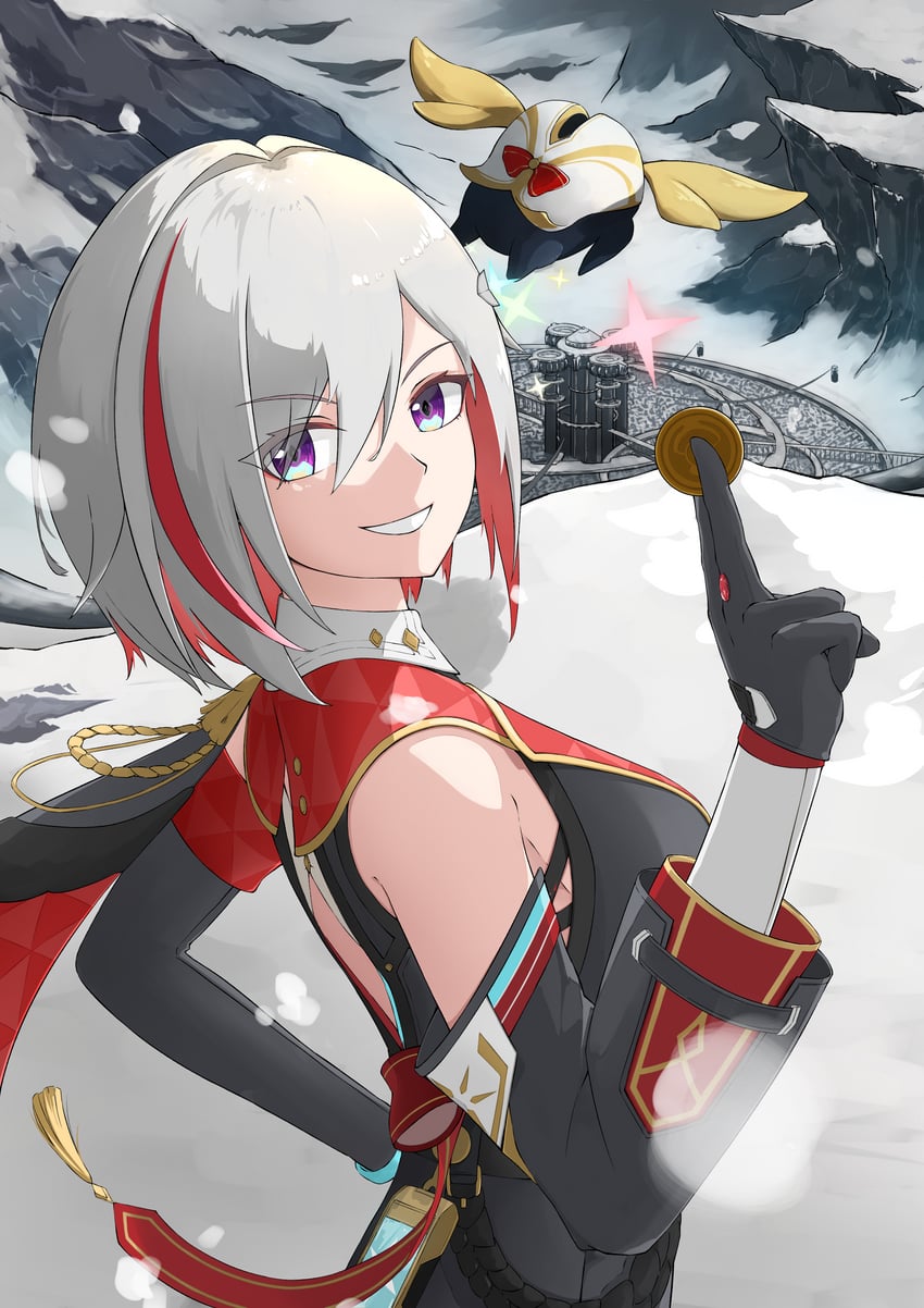 topaz, trotter, and numby (honkai and 1 more) drawn by takapon1686