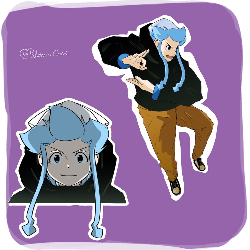 ikamusume and hakari kinji (jujutsu kaisen and 1 more) drawn by palomacock