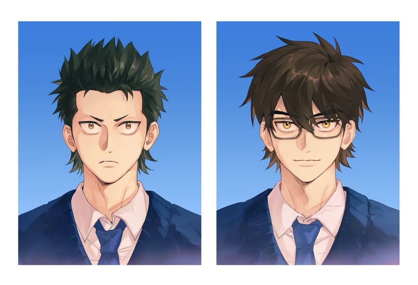 miyuki kazuya and kuramochi youichi (ace of diamond) drawn by zechengm19