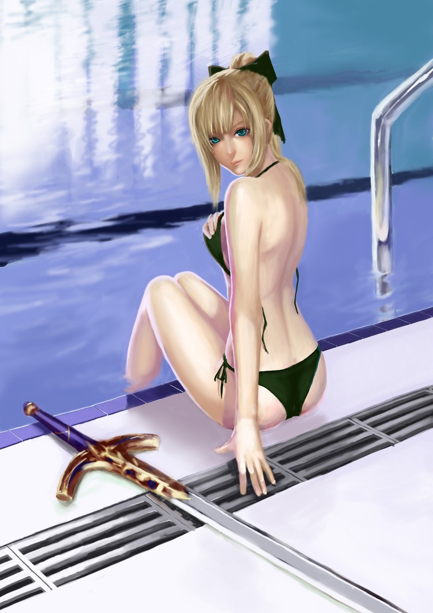 artoria pendragon and saber lily (fate and 1 more) drawn by jiemaowanwan