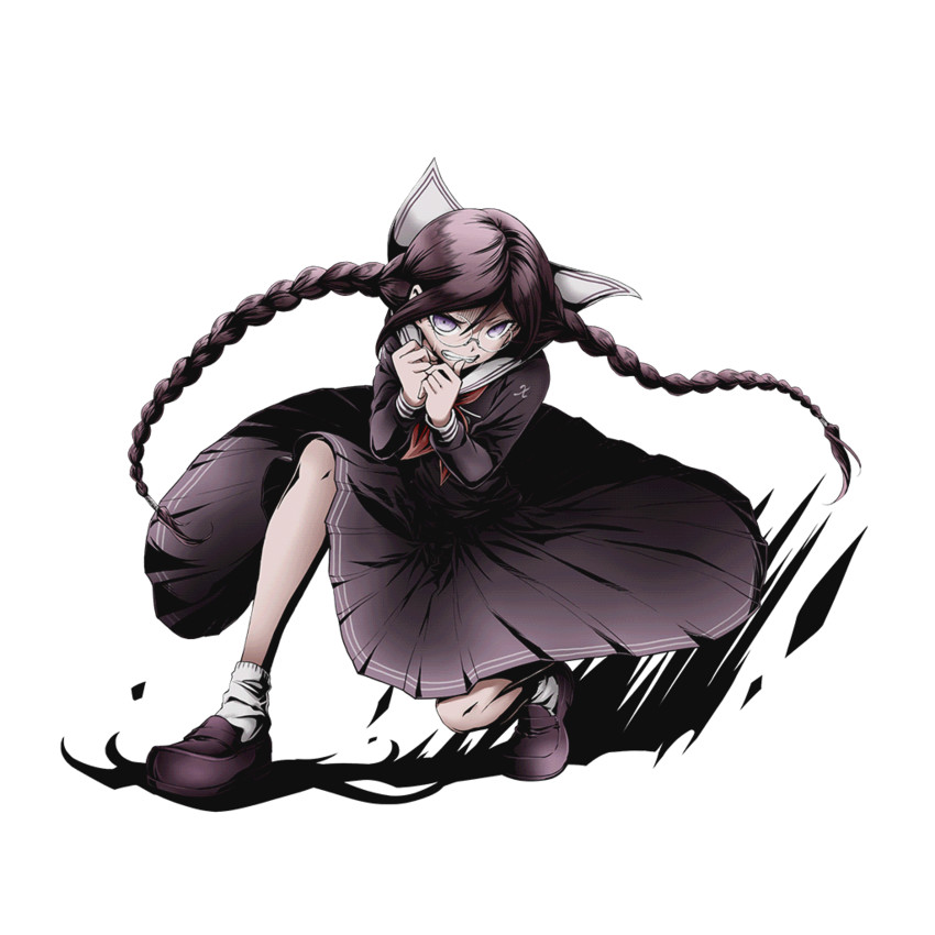 fukawa toko (danganronpa and 2 more) drawn by ucmm