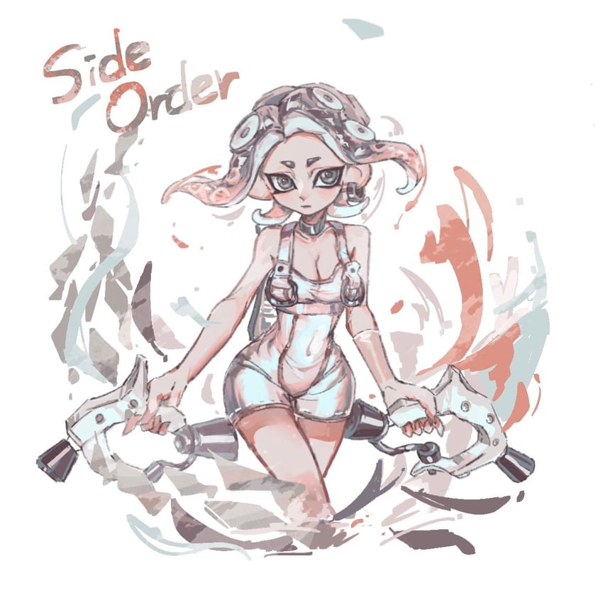 octoling player character, octoling girl, and agent 8 (splatoon and 2 more) drawn by gucandiyi52092