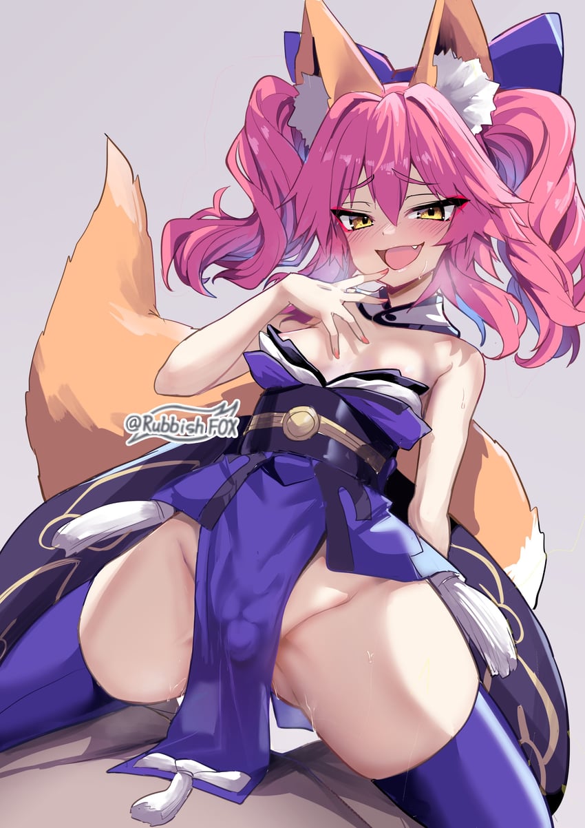 tamamo and tamamo no mae (fate and 1 more) drawn by wisespeak