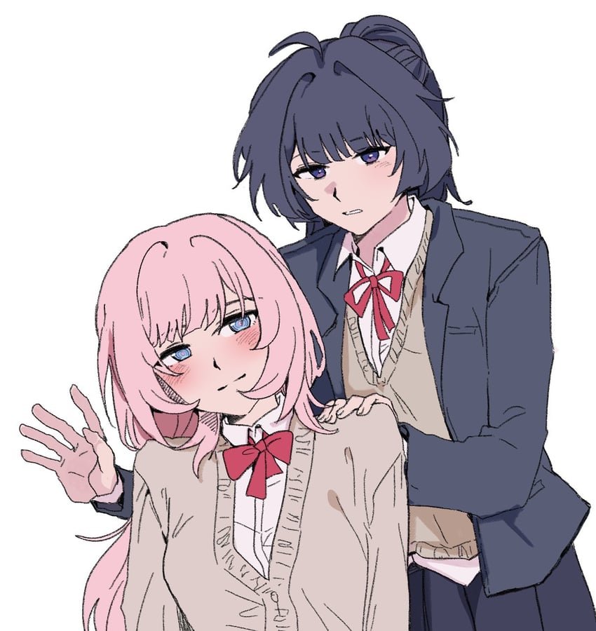 elysia and raiden mei (honkai and 1 more) drawn by ogenwn7