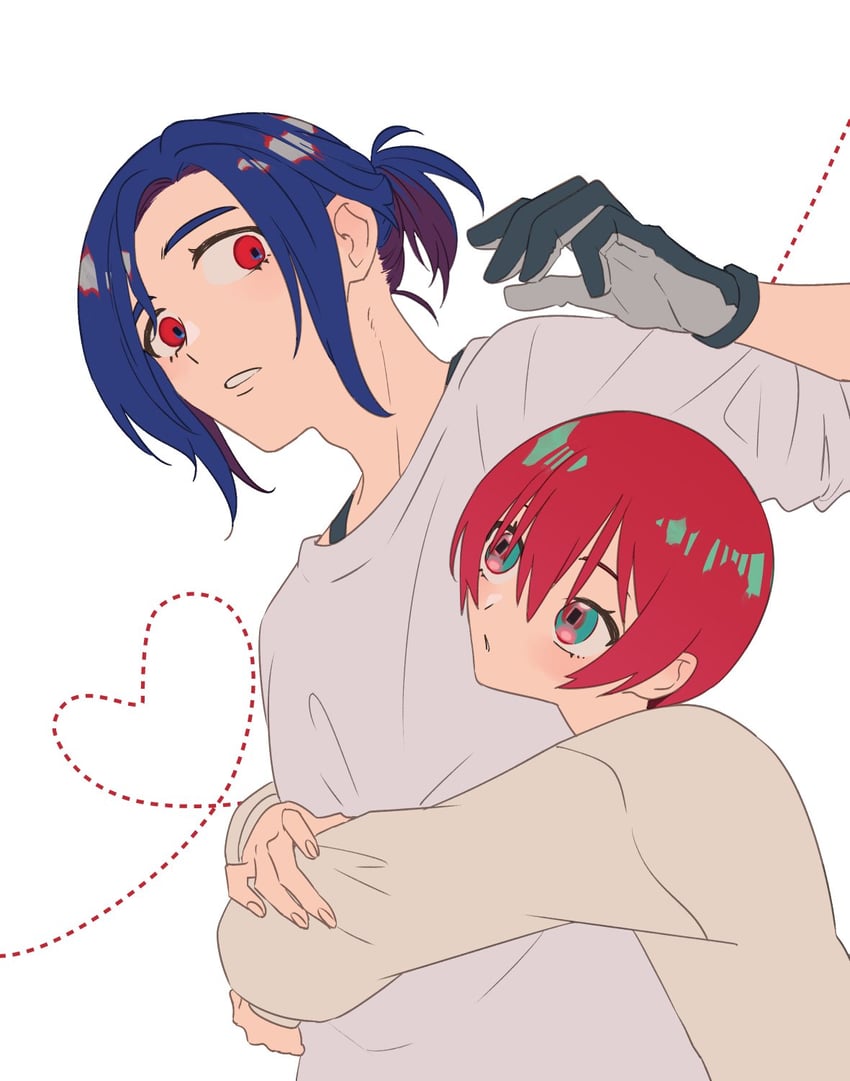 amate yuzuriha and shuji ito (gundam and 1 more) drawn by noah_(livas)