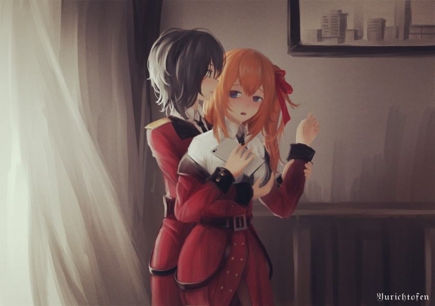 kalina and female commander (girls' frontline) drawn by yurika-r