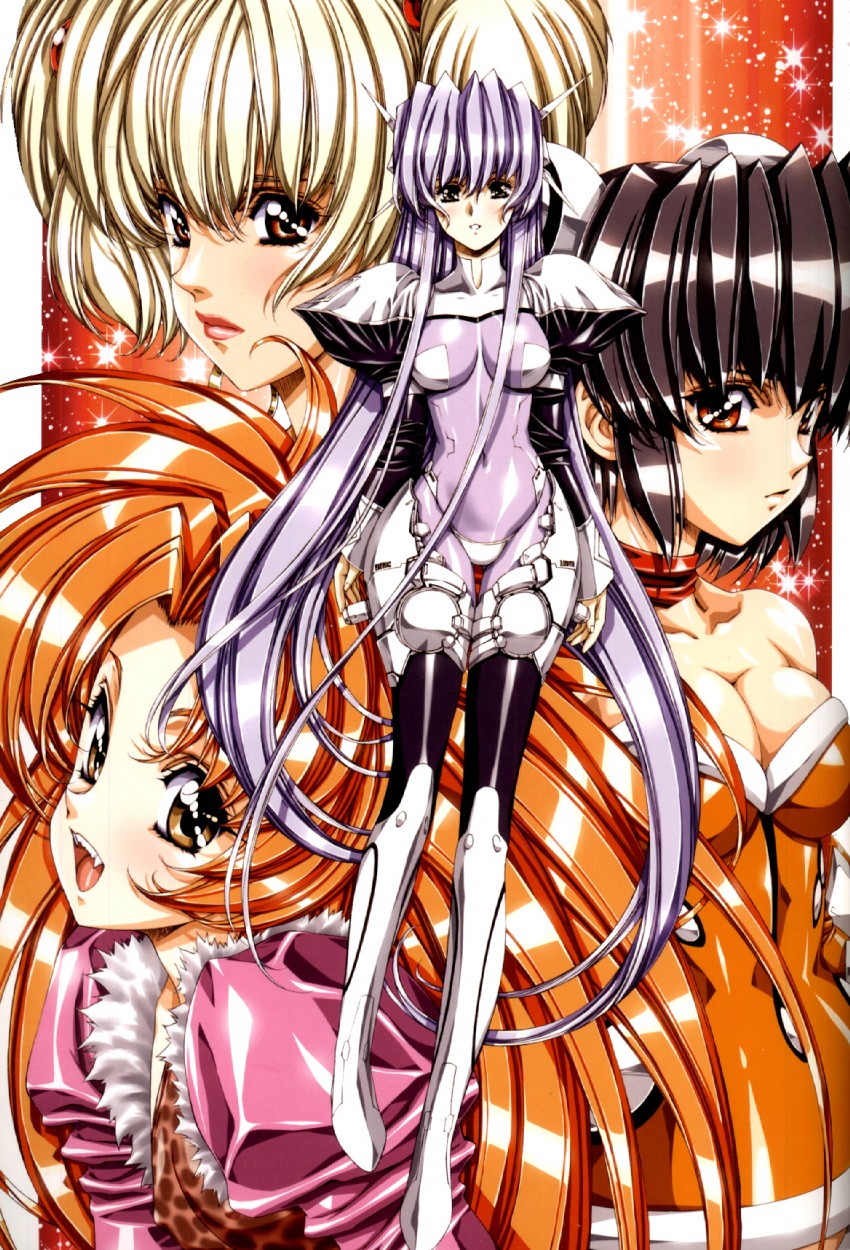 eliza mayfield, frayne, leona, and regina (growlanser and 1 more) drawn by urushihara_satoshi
