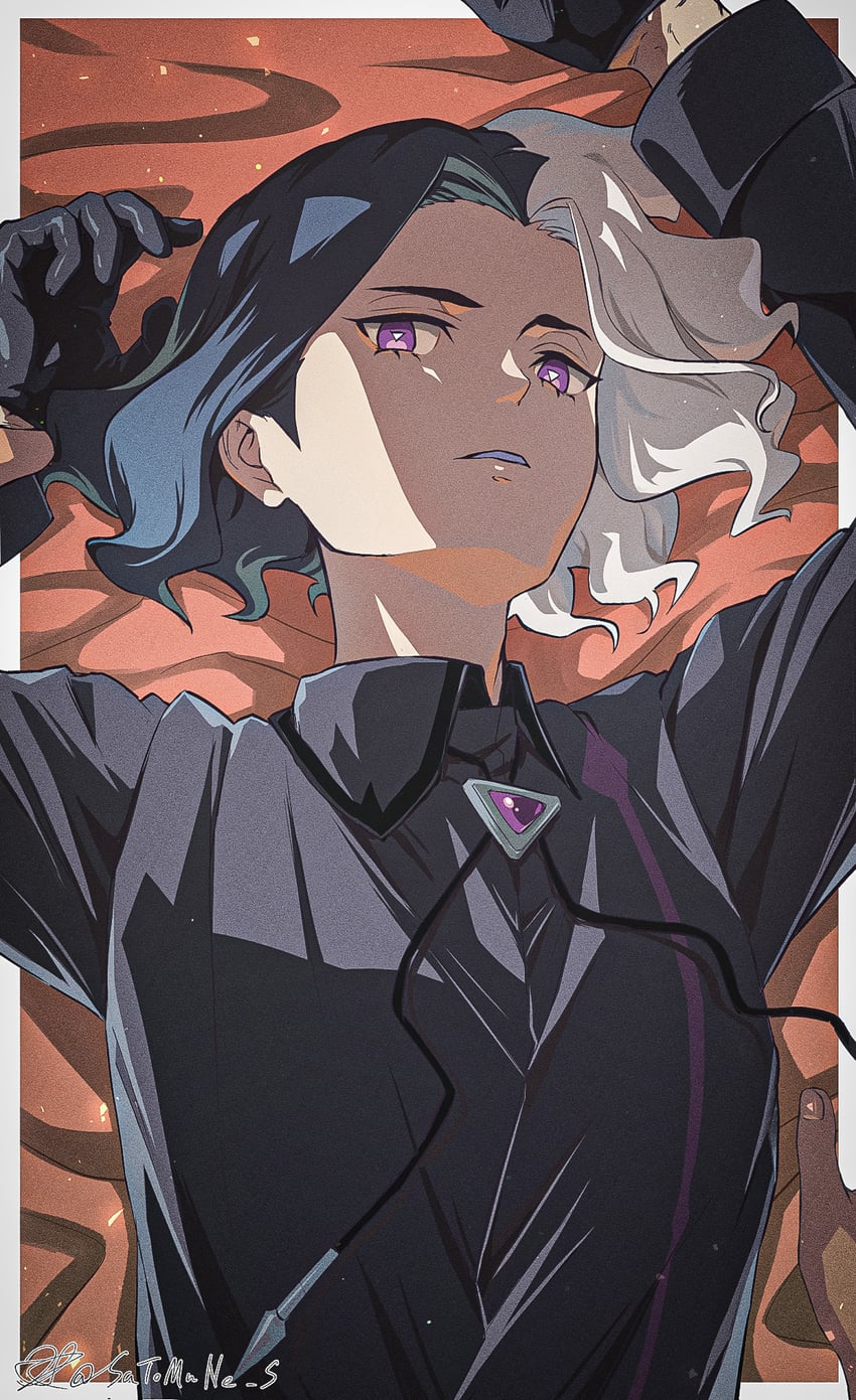 amethio (pokemon and 1 more) drawn by satomune_s