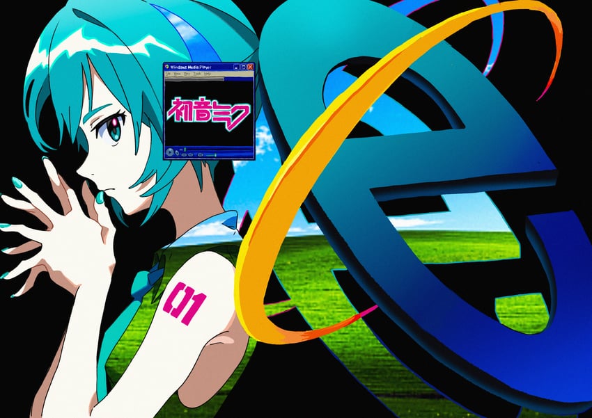 hatsune miku (vocaloid and 4 more) drawn by saiku_(zvlku)