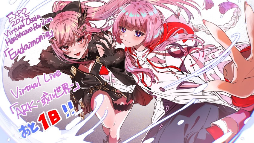 mori calliope and kaf (hololive and 2 more) drawn by hmng