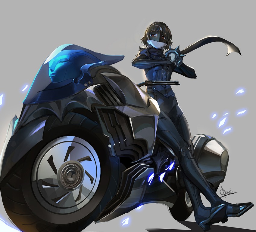 niijima makoto, queen, and joanna (persona and 1 more) drawn by qosic