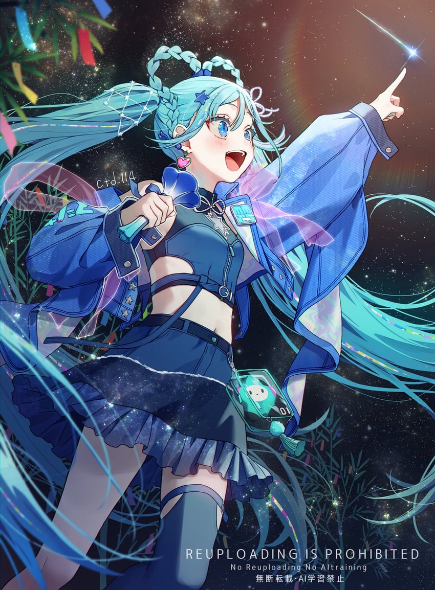 hatsune miku and magical mirai miku (vocaloid and 1 more) drawn by ctd_114