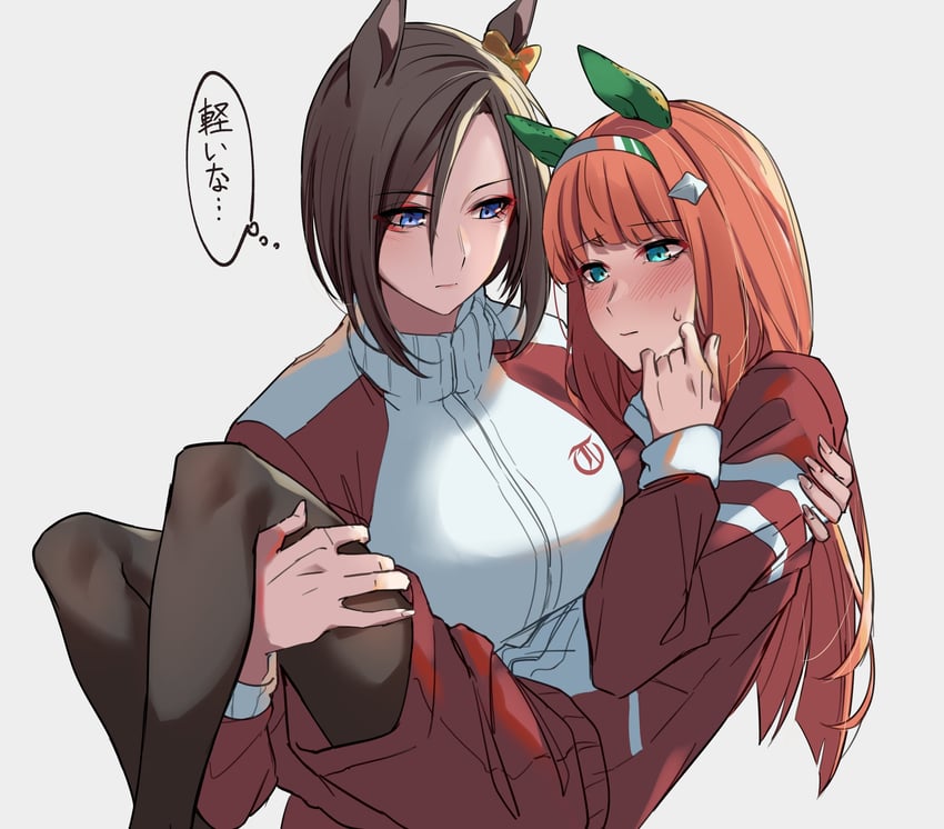 silence suzuka and air groove (umamusume) drawn by sugamo_(rainysnowy108)