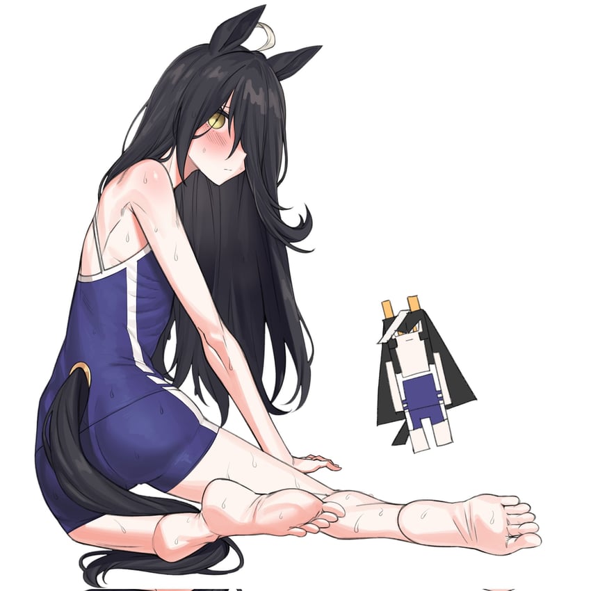 manhattan cafe and calstone light o (umamusume) drawn by fukuro_(maruaru00)