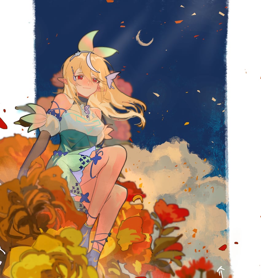 pomu rainpuff (nijisanji and 1 more) drawn by nkpa