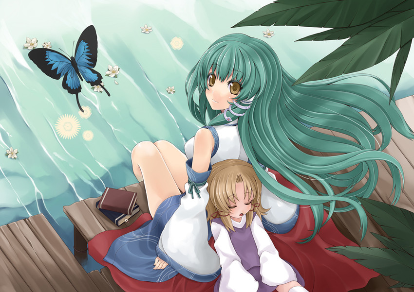 kochiya sanae and moriya suwako (touhou) drawn by tawara_hiryuu