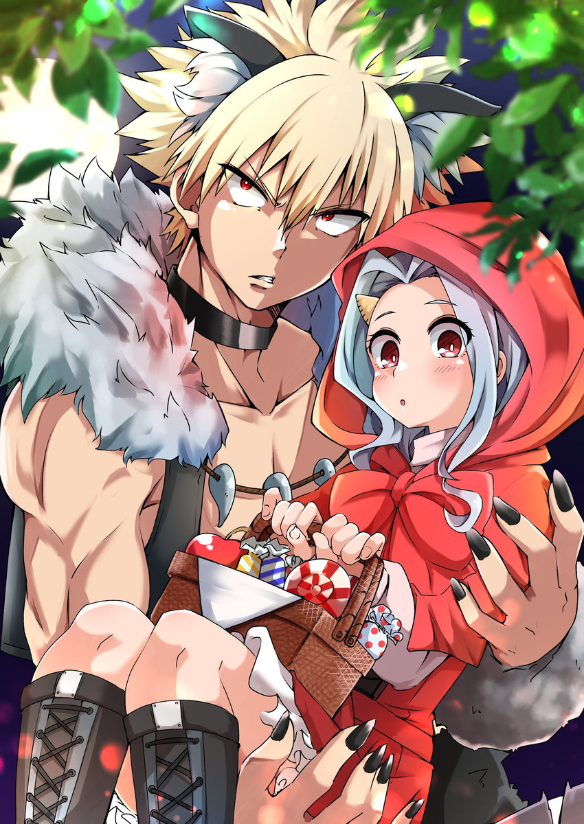 bakugou katsuki and eri (boku no hero academia) drawn by shinonome_mozuku