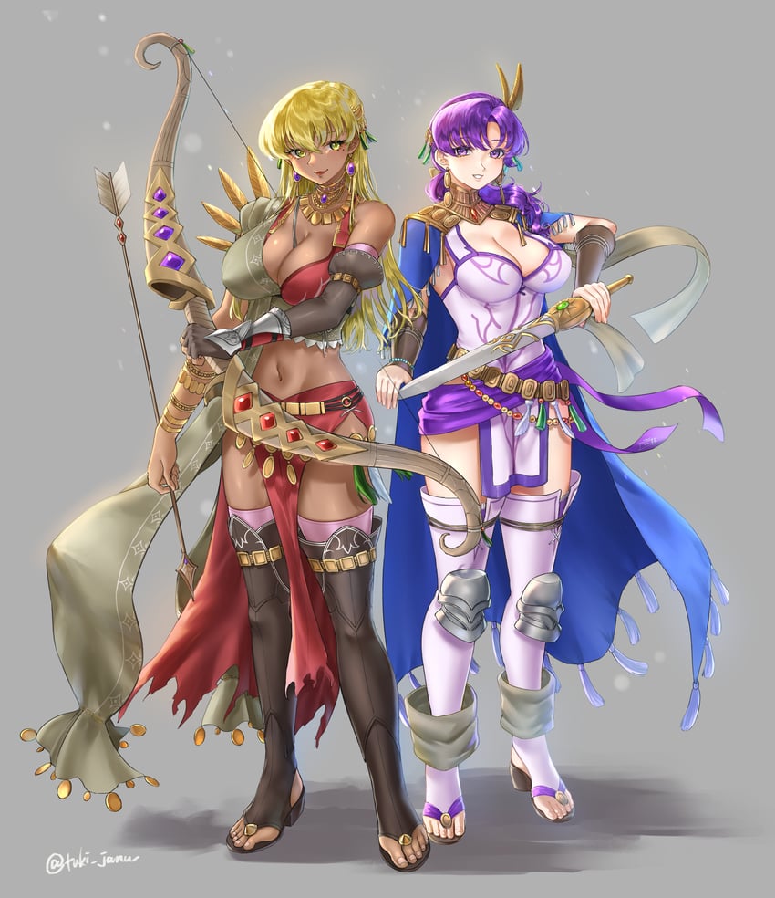 igrene and juno (fire emblem and 1 more) drawn by tsukimura_(d24f4z8j3t)