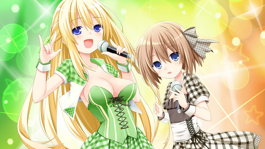 blanc and vert (neptune and 1 more) drawn by taka_(suigendou)