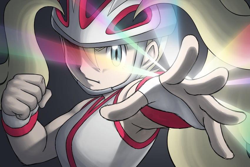 korrina (pokemon and 1 more) drawn by wafers_(jwmd7557)