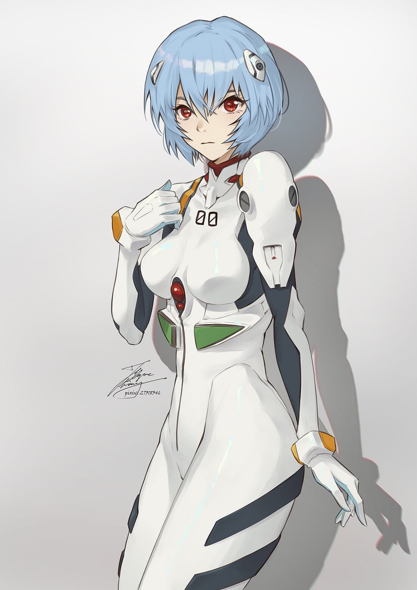 ayanami rei (neon genesis evangelion and 1 more) drawn by fadingz