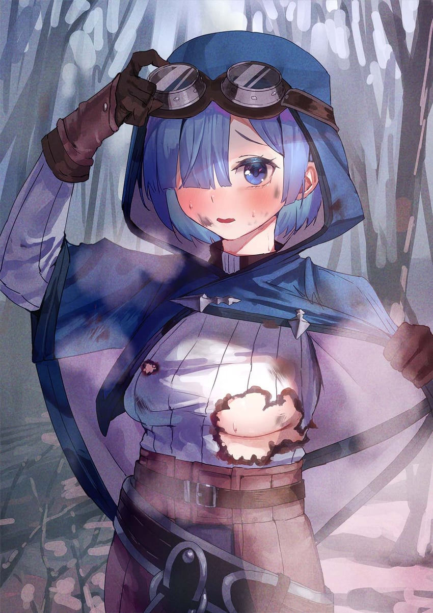 rem (re:zero kara hajimeru isekai seikatsu) drawn by amog