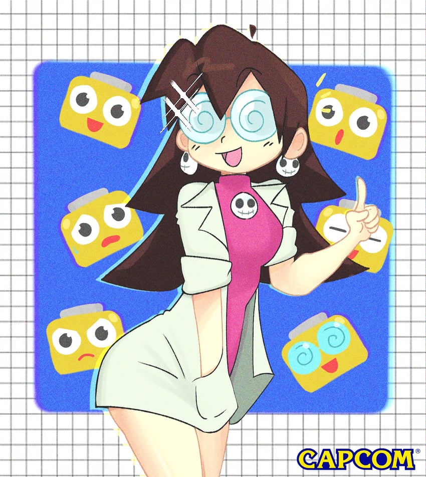 tron bonne and servbot (mega man and 2 more) drawn by andrewcockroach