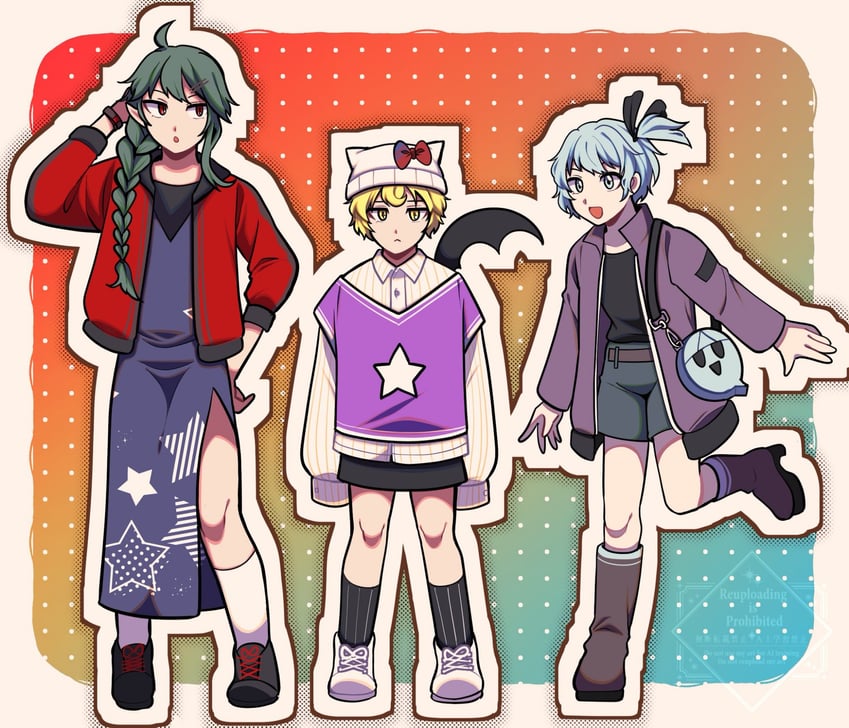 hello kitty, fujiwara no iyozane, taira no fumikado, and umatachi tsugumi (sanrio and 2 more) drawn by 1jumangoku
