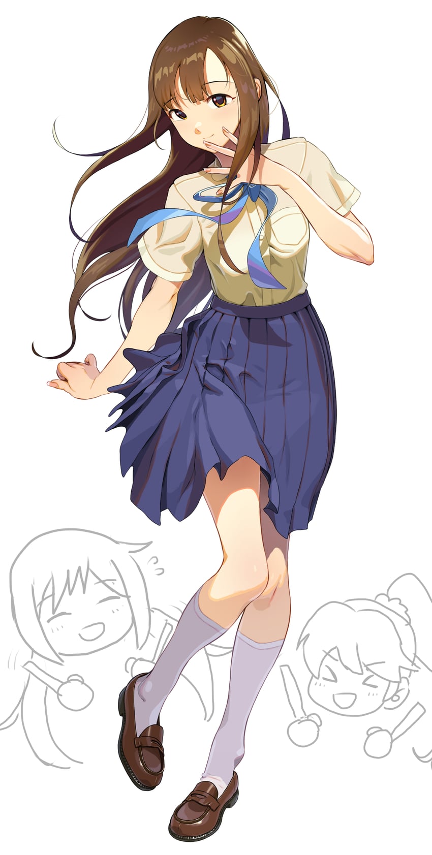 mizumoto yukari, nakano yuka, and shiina noriko (idolmaster and 1 more) drawn by amatsu_amaguri