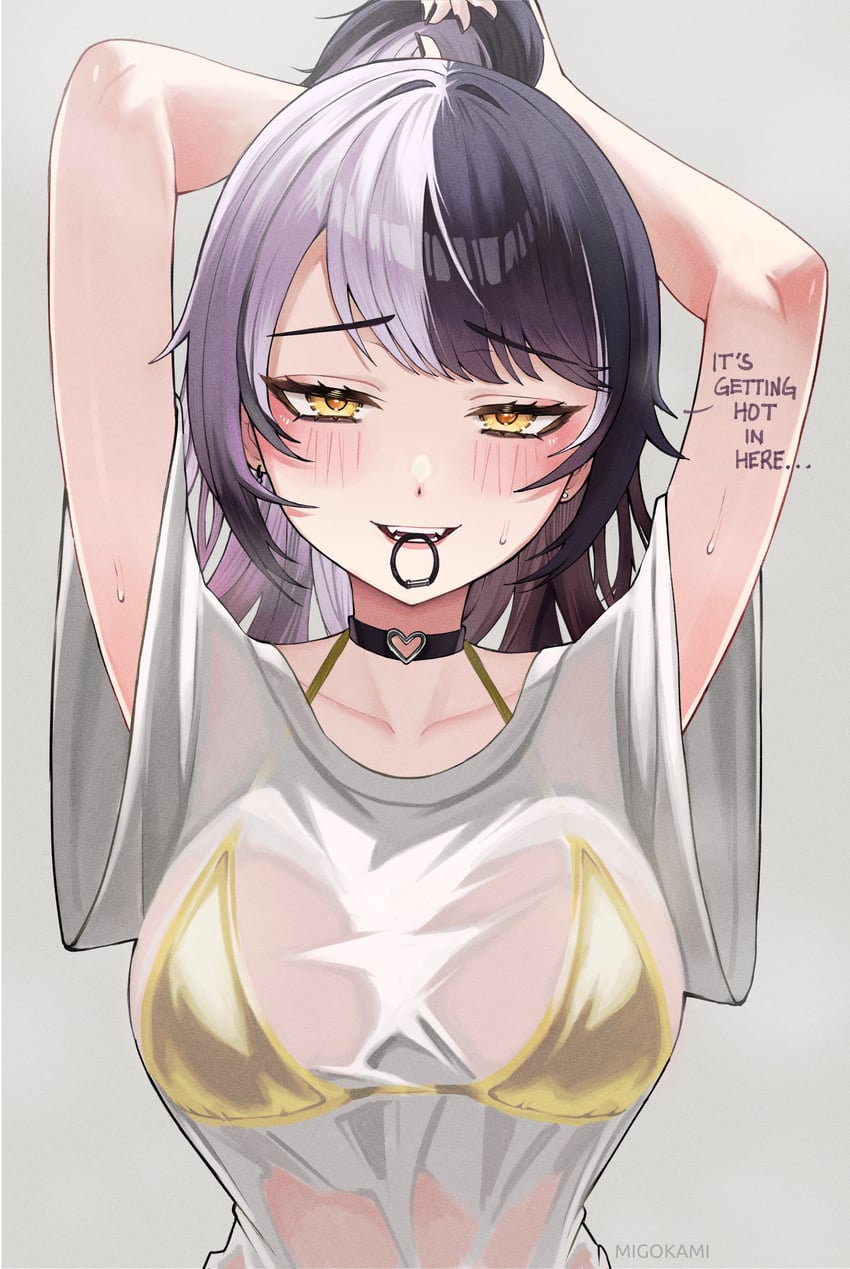 shiori novella (hololive and 1 more) drawn by migokami