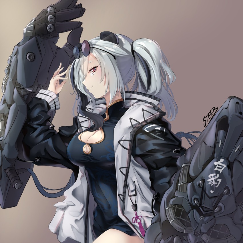 feater (arknights) drawn by steeb