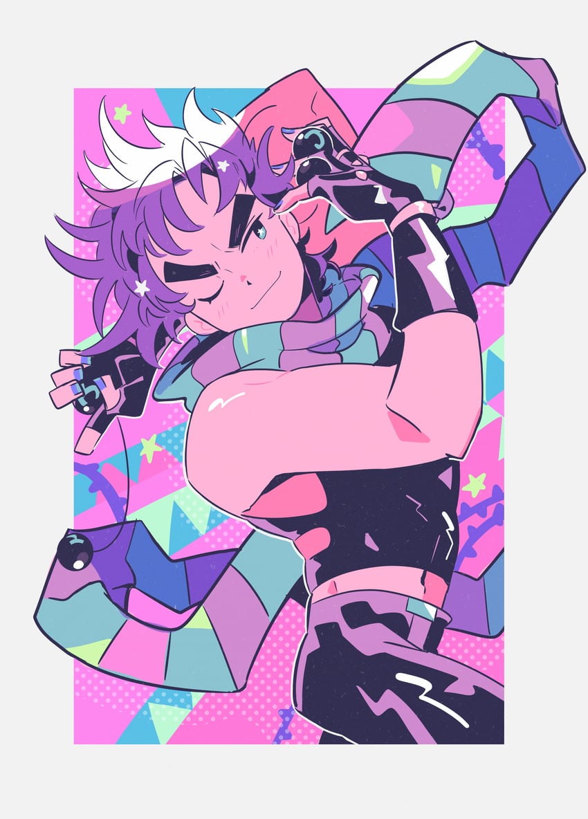 joseph joestar and hermit purple (jojo no kimyou na bouken and 1 more) drawn by gogeyama
