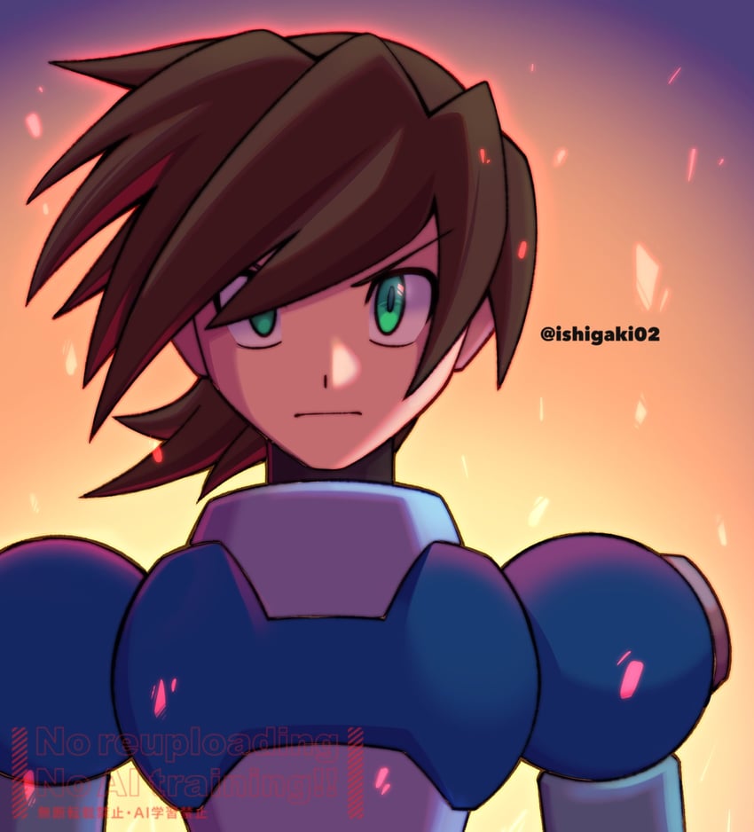 mega man volnutt (mega man and 1 more) drawn by ishigaki_(sora_roxas)