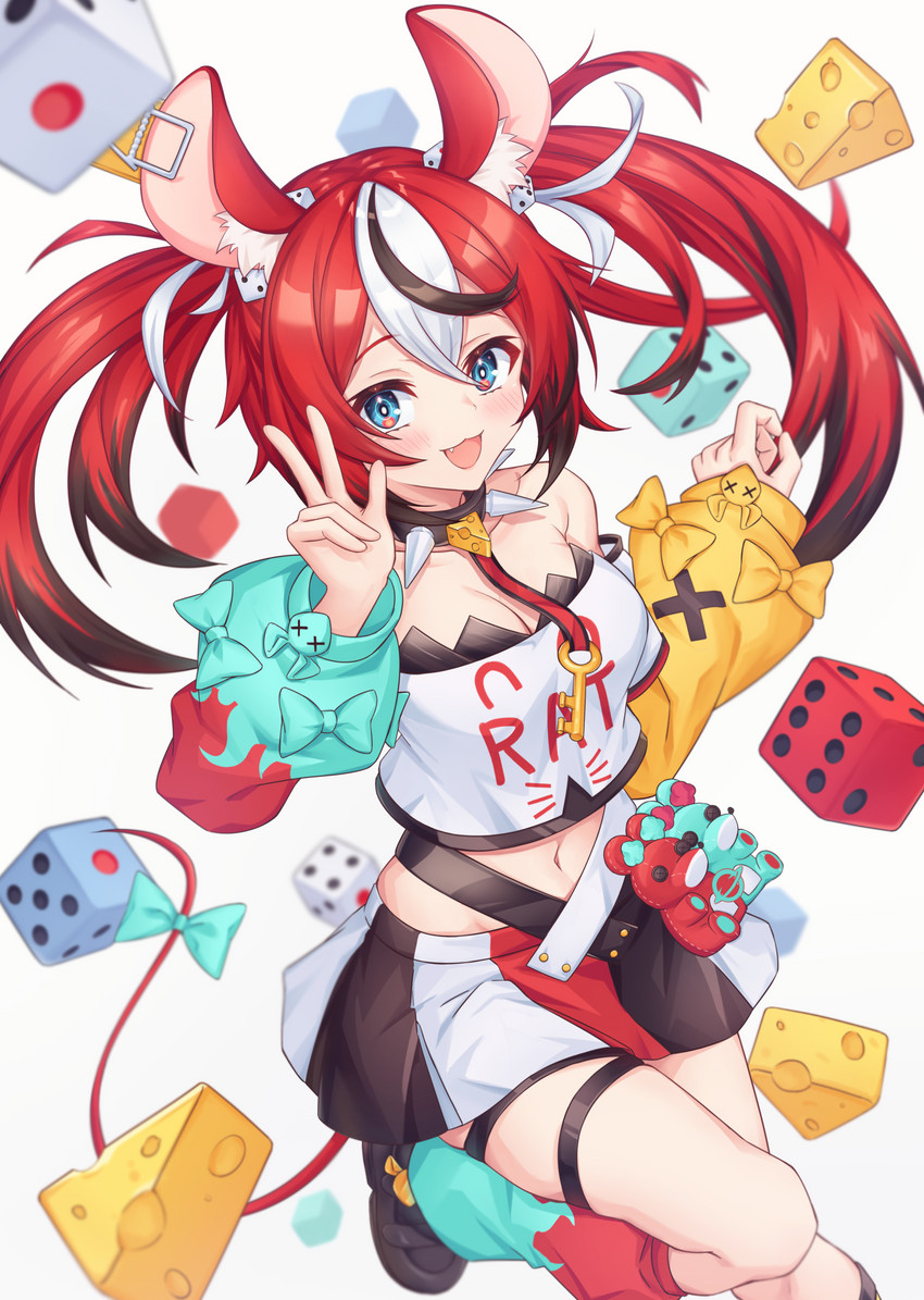 hakos baelz (hololive and 1 more) drawn by yue_zi