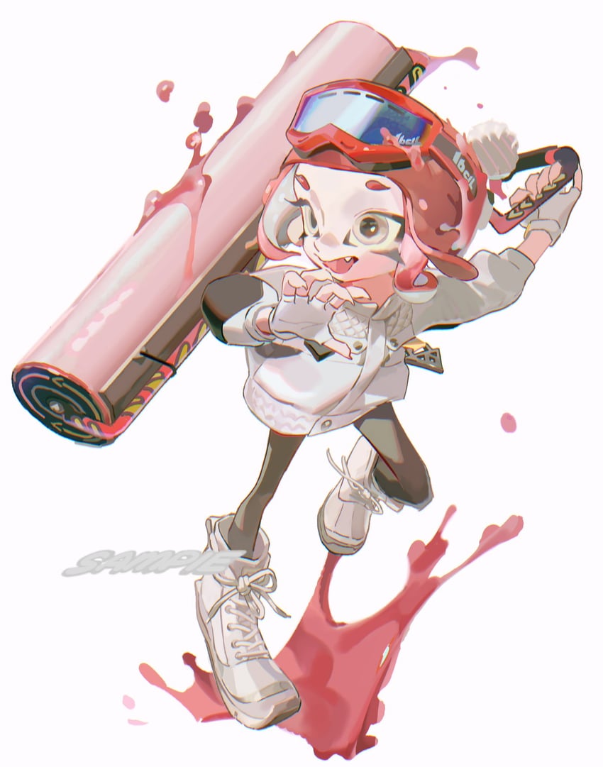 octoling player character and octoling girl (splatoon) drawn by acuteghost
